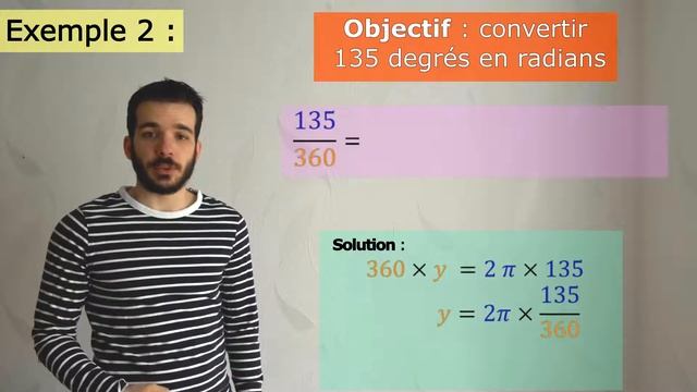 1re - Convertir des degrés en radians et réciproquement смотреть онлайн