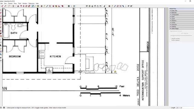 How to Re-Scale Your Model in SketchUp - Using the Tape Measure Tool to Adjust Scale смотреть онлайн