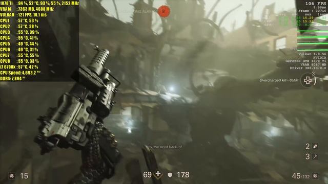 Wolfenstein II The New Colossus GTX 1070 Ti OC | 1080p Maxed Out | FRAME-RATE TEST смотреть онлайн