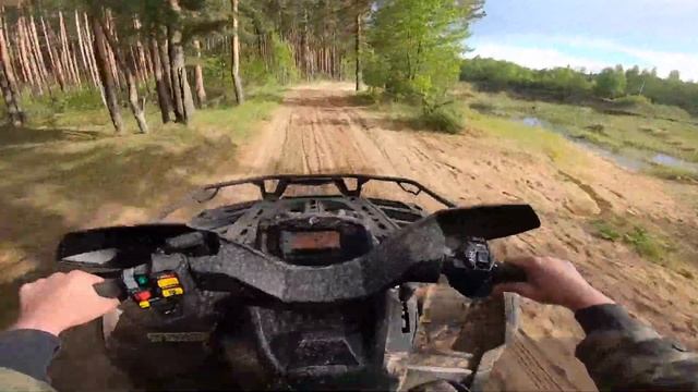 СВАЛИЛИСЬ В ЯМУ НА CFке!!//ПОРВАЛ ЛЕБЕДКУ!!//ОФФРОАД НА КВАДРОЦИКЛАХ BRP  И CFMOTO!!!