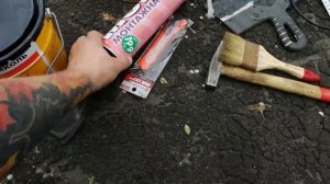 Ремонт крыши гаража рубероидом и мастикой.Дёшево и сердито!