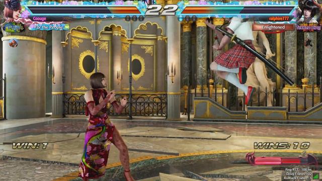 4147 - Tekken 7 - Coouge (Anna Williams) vs ralphire777 (Eliza) смотреть онлайн