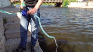 Как быстро накачать воду? / Насадка-насос на дрель от VIRA