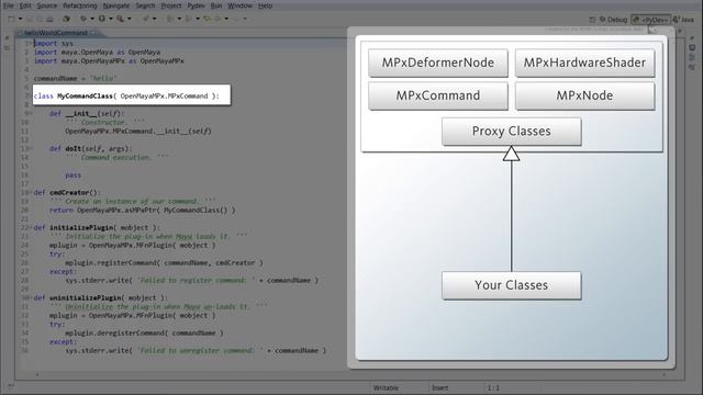 Loading and executing a Python plug-in in Maya смотреть онлайн
