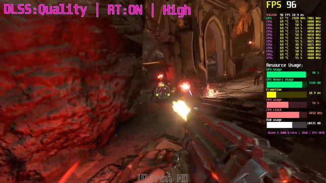 DOOM Eternal | RTX 3070 | Raytracing | DLSS (All Modes) | 4K FPS Test