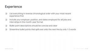 Create Your Resume for Google: Tips and Advice