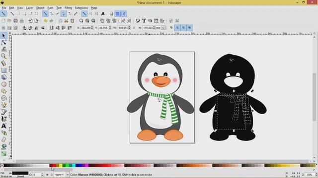 Beginner Inkscape Tutorial: Vectorize a PNG a PNG and Change Colour смотреть онлайн