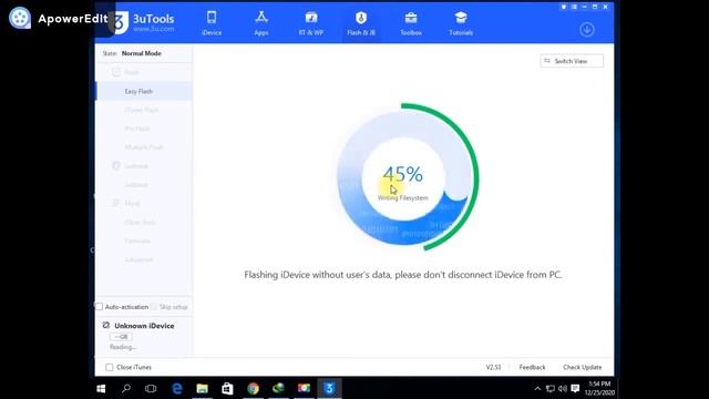 how to use 3utools to flash iPhone || iPhone 6S (a1688) is disabled connect to iTunes смотреть онлайн