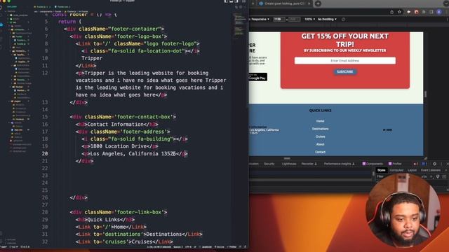 (Day 52) Coding Journey: Creating a Footer Component in React смотреть онлайн