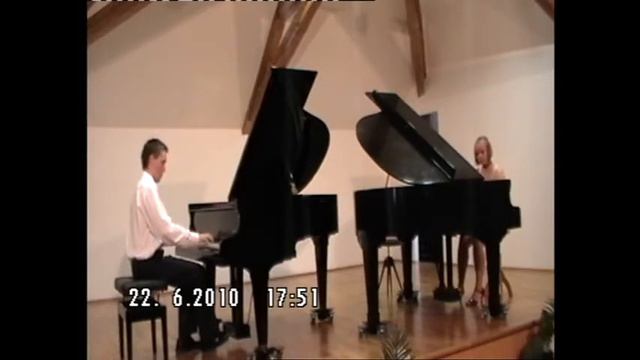 A. Khachaturian - Sabre dance (Zuzana Palátová, Tomáš Vala), two pianos смотреть онлайн
