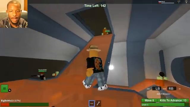 Roblox | ZOMBIE RUSH! | FIGHTING OFF GIANT ZOMBIES!! смотреть онлайн