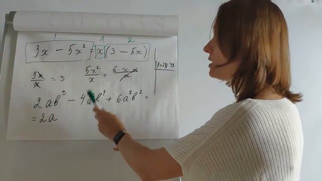 Как раскладывать на множители и раскрывать скобки - разбор на примерах смотреть онлайн
