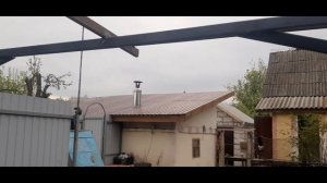 Как сделать навес для машины своими руками с минимальными затратами Односкатный Навес для двух маши