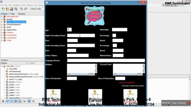 RESUME BUILDER App | Java смотреть онлайн