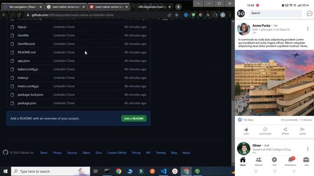 React Native LinkedIn Clone Part-I || Project Setup || React Navigation || React Native Vector Icon смотреть онлайн