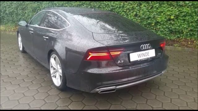 Активный звук выхлопной системы дизельной Audi A7 3.0TDI от WINDE.RU смотреть онлайн
