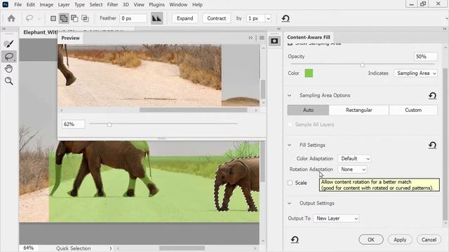 Photoshop Content Aware Fill смотреть онлайн