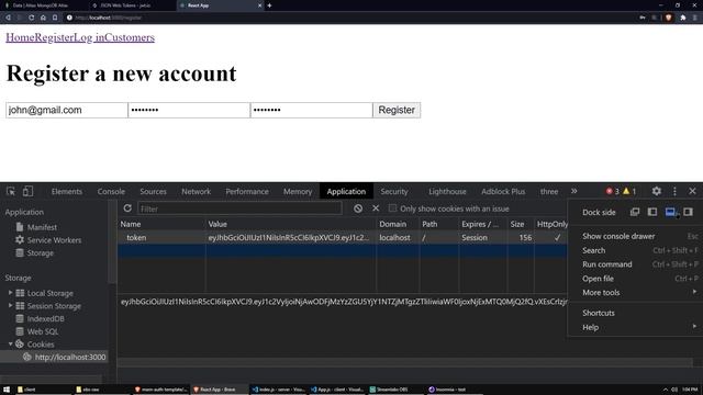 MERN stack secure authentication Part 10 | Saving cookies | JWT, Cookies, Bcrypt, React Hooks. смотреть онлайн