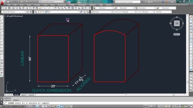 ADDING DIMENSIONS IN AutoCAD | Lesson #14 | Archicad | autocad 3d смотреть онлайн