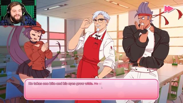 Tenderizing my Feelings for Senpai! || Part 1 - I Love You, Colonel Sanders! KFC Dating Simulator смотреть онлайн