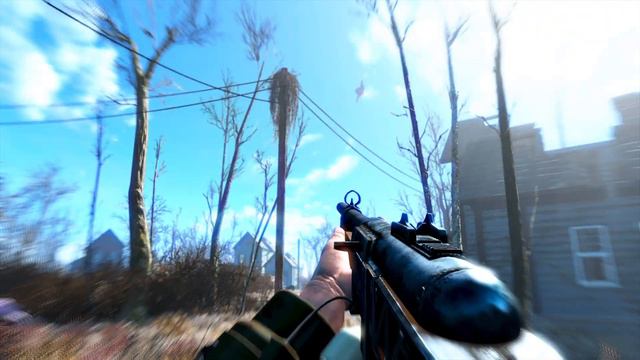 Fallout 4 Летающий медведь :) счастливая броня. смотреть онлайн