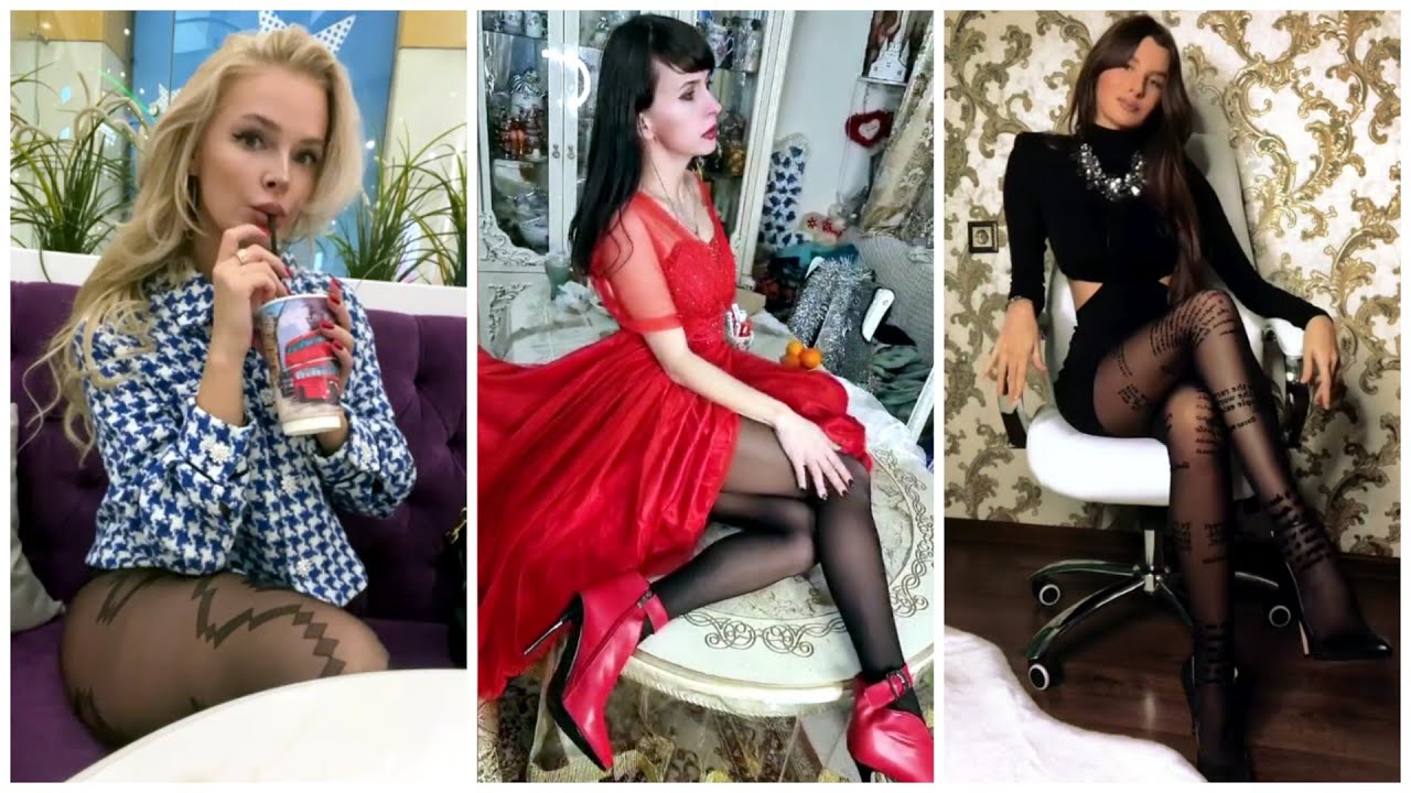 Sexy Nylon Pantyhose Legs Girls TikTok Collection#48