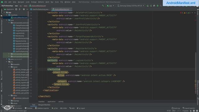 #27 Setting up Action Bar Back Button | Login and Register Android App with Firebase Authentication смотреть онлайн