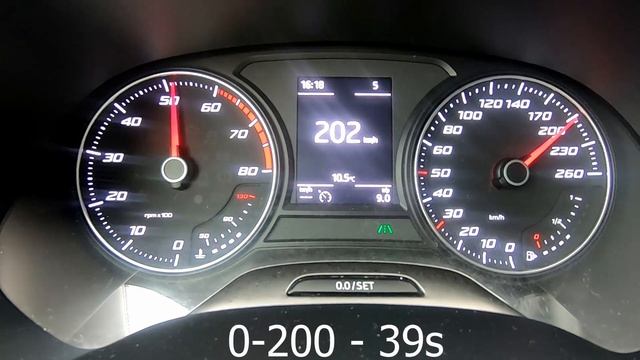 Seat Leon FR ST 1.4 TSI 125KM acceleration test STOCK vs STAGE 1 on German autobahn 0-220 Top Speed смотреть онлайн