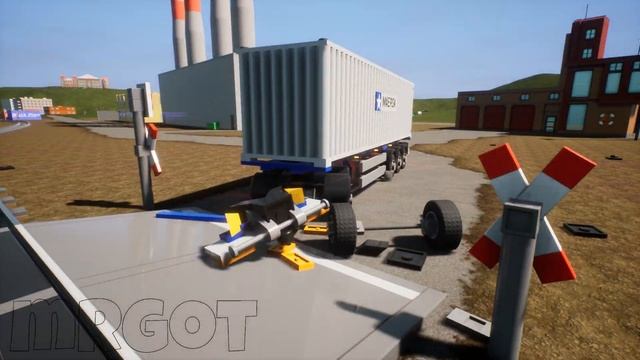 Stop The Train! Cars vs Train #5! Brick Rigs Compilation! LEGO City! Toy Destruction! Crashes! Mods смотреть онлайн