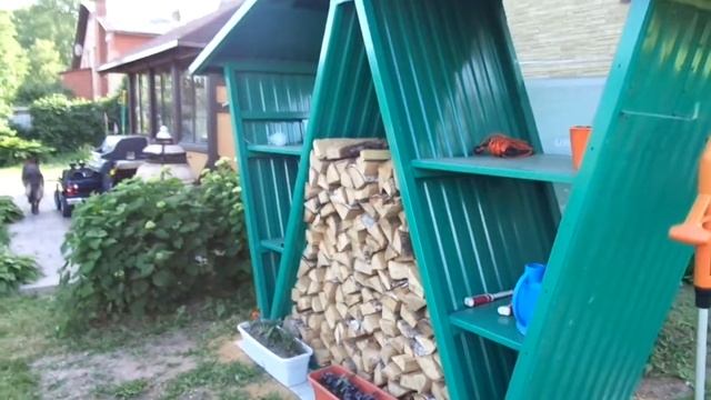 Дровница органайзер ТМ Greenstorage смотреть онлайн
