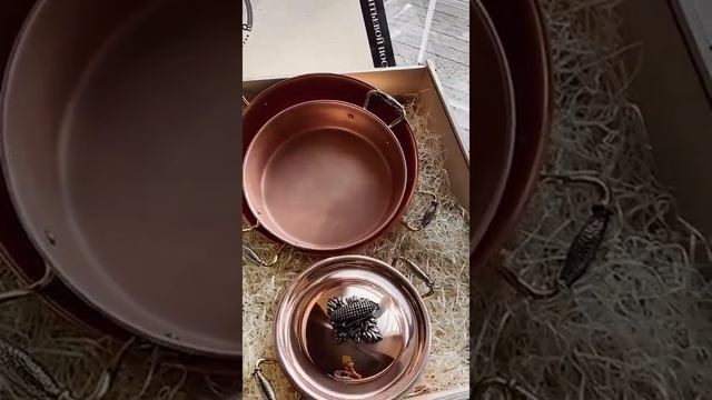 КУКУРУЗА Набор медной посуды (таз 3 л, таз 4,5 л, кастрюля) смотреть онлайн