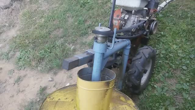 Самодельная роторная косилка. Модернизация или небольшой ремонт. смотреть онлайн