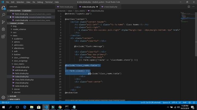 Laravel 6 Student Information System Part 11 ClassRoom CRUD (View, Edit and Delete) смотреть онлайн
