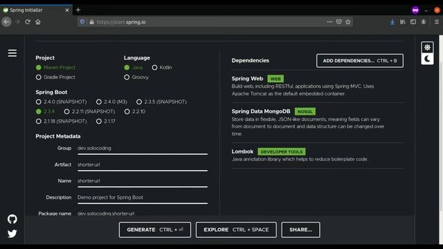 Shorter url - it - Impostazione progetto, entity, dto e Repositoy 1/6 смотреть онлайн