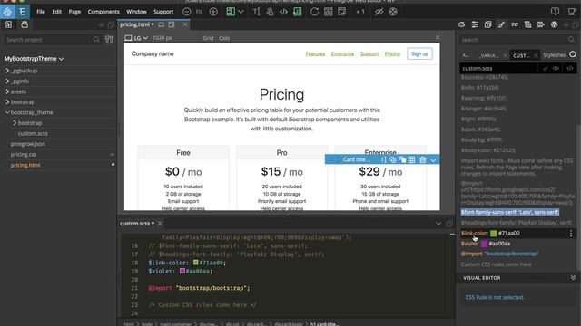 Customizing a Bootstrap 5 theme with Pinegrow смотреть онлайн