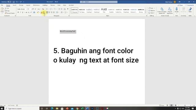 Paraan ng Paggamit ng Word Processing Tool I EPP- ICT смотреть онлайн