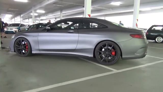 Mercedes-Benz S63 AMG Coupe C217 V8 BiTurbo MATTE GREY WRAP смотреть онлайн