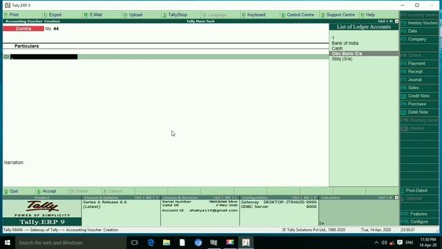 Contra Voucher Entry in Tally erp 9 in hindi | Tally Erp 9 Contra Entry in Hindi | Tellymoretech смотреть онлайн