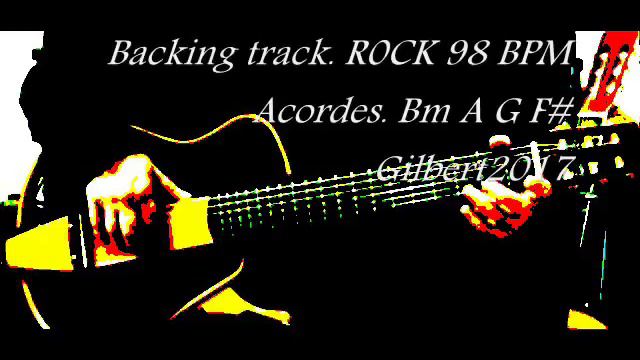 Backing track R0CK Bm A G F# 98 BPM Para todos los instrumentos. смотреть онлайн