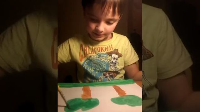 Как нарисовать простейшую картину!(часть 1) смотреть онлайн