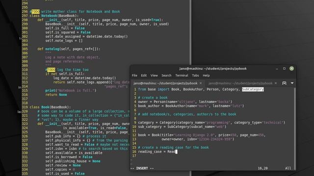 raw coding a python book library, part 12 смотреть онлайн