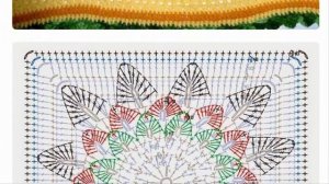 Салфетки с подсолнухами крючком