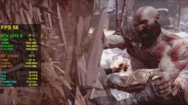 GOD OF WAR PC Ultra Settings RTX ON | RTX 2070 Super + Ryzen 7 3700X смотреть онлайн