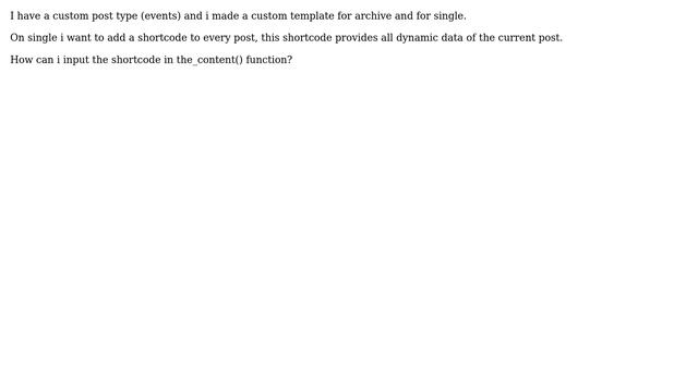 Wordpress: Add shortcode inside of the_content() смотреть онлайн