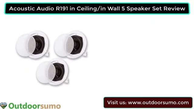 Acoustic Audio R191 in Ceiling in Wall 5 Speaker Set 2 Way Home Theater Review by outdoorsumo смотреть онлайн