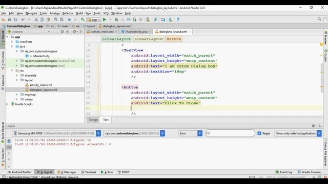 Android Programming | How To create Custom Dialog Box смотреть онлайн