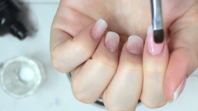 How to: Perfect Baby Boomer Nails - French Ombre With AcryGel Tutorial смотреть онлайн