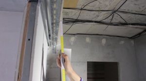 Монтаж раздвижной двери в пенал из гипсокартона. Пенал зашит и покрашен изнутри.