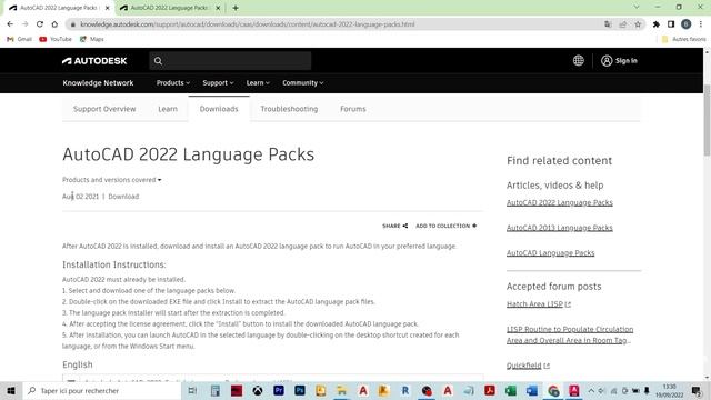AutoCAD language pack | Changer là langue dans AutoCAD смотреть онлайн