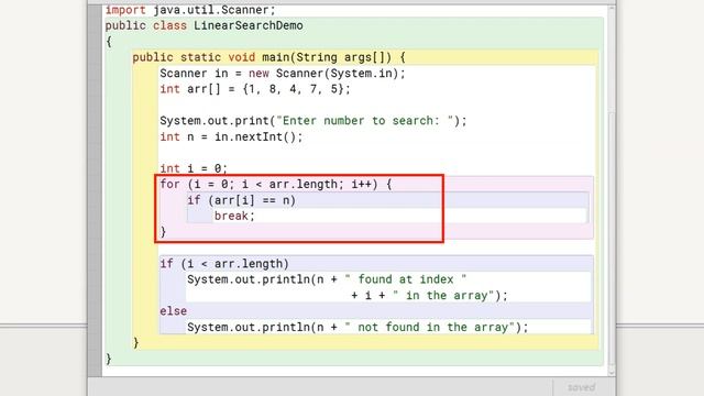 Linear Search in Arrays | Java & BlueJ | ICSE Computer Applications смотреть онлайн